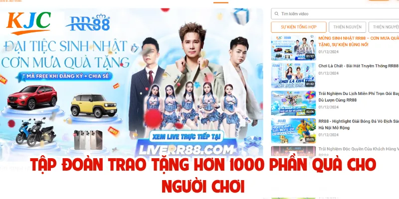 Tập đoàn trao tặng hơn 1000 phần quà cho người chơi
